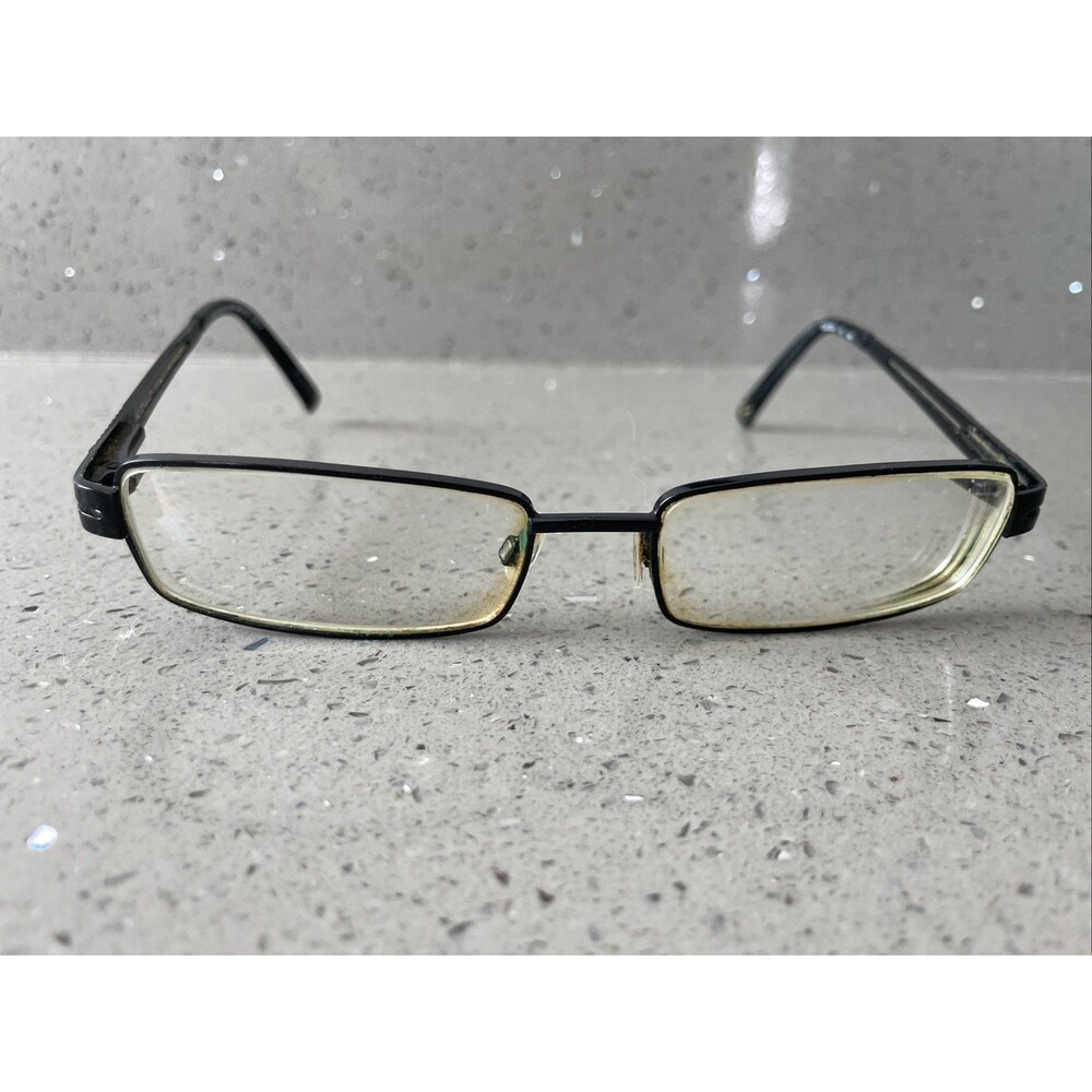 Stetson Off Road Eyeglasses Frames ONLY Black 021 Metal Rectangular 54-17-140